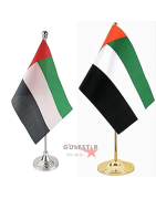 Customized Table Flags – Silver and Golden Stand
